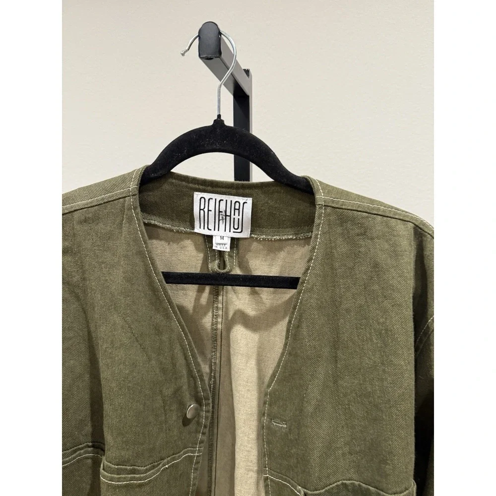 reifhaus clothing‎ The Marcel Jacket in moss denim Green Size M